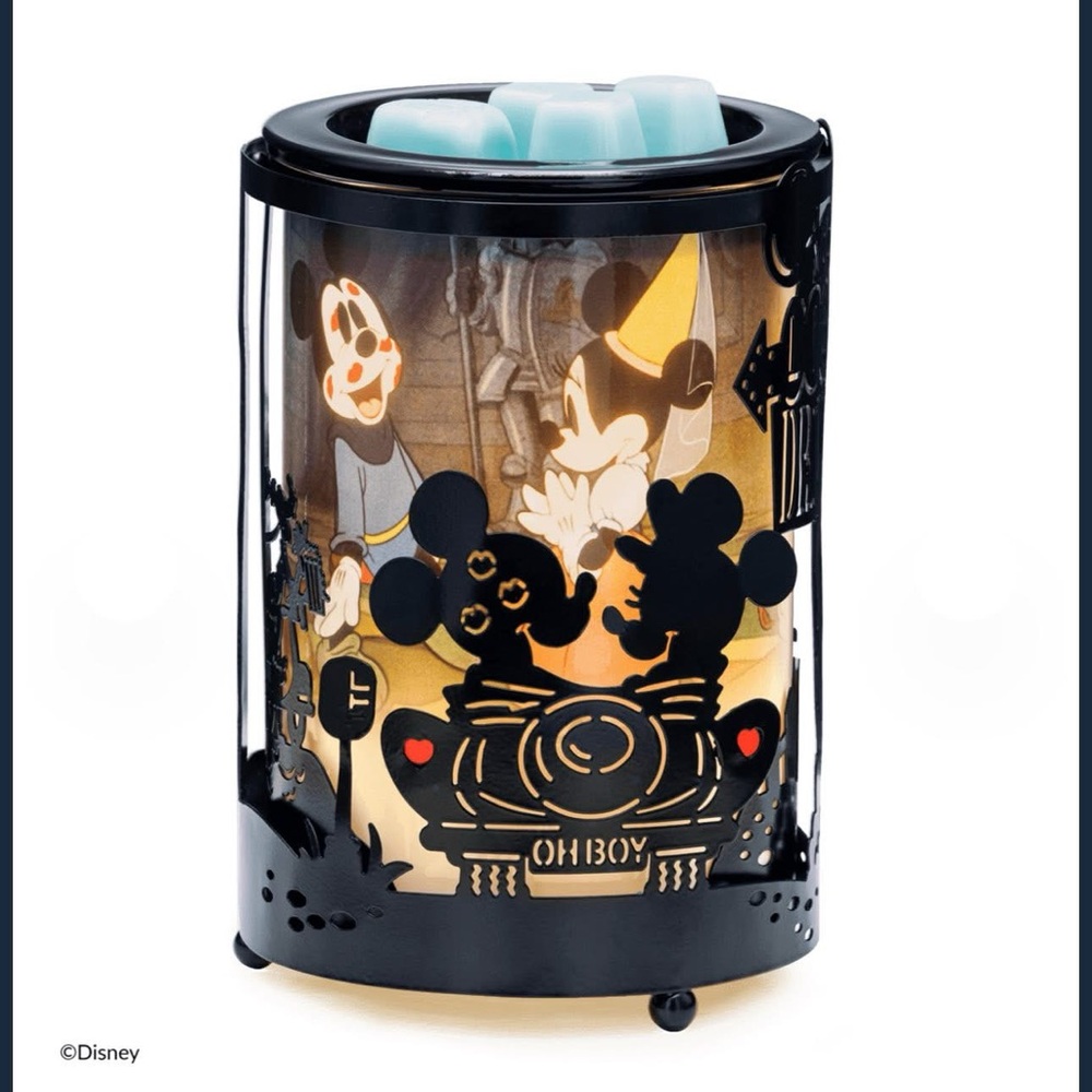 Disney Mickey Mouse Candle Holder - Black and Gold